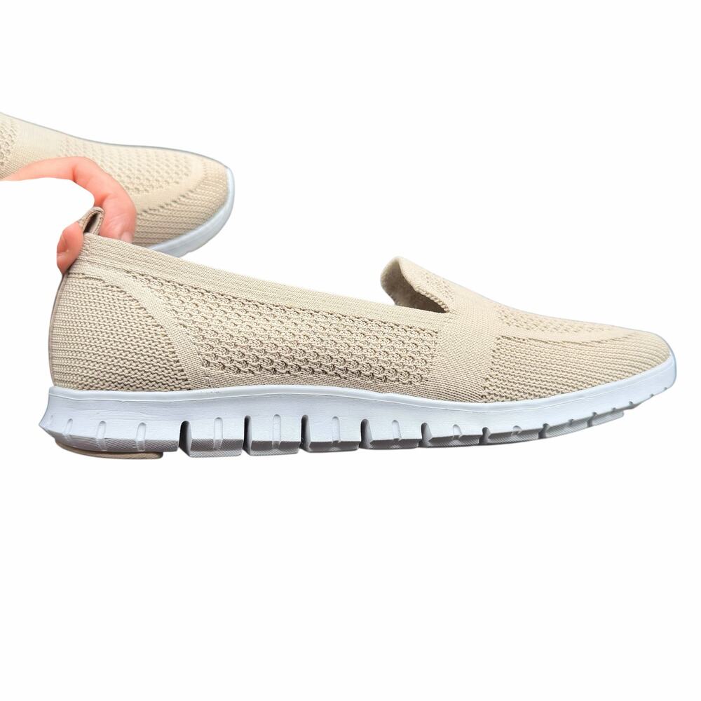 Cole Haan ZeroGrand Knit Slip-On Loafers Beige Womens Lightweight Comfort 9 1/2 - Picture 5 of 13